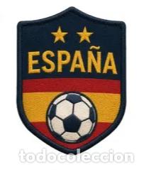 Sports collectibles: PARCHE BORDADO MUNDIAL DE FUTBOL 2026. ESPA&Ntilde;A CAMPEONA DEL MUNDO. N&ordm;2