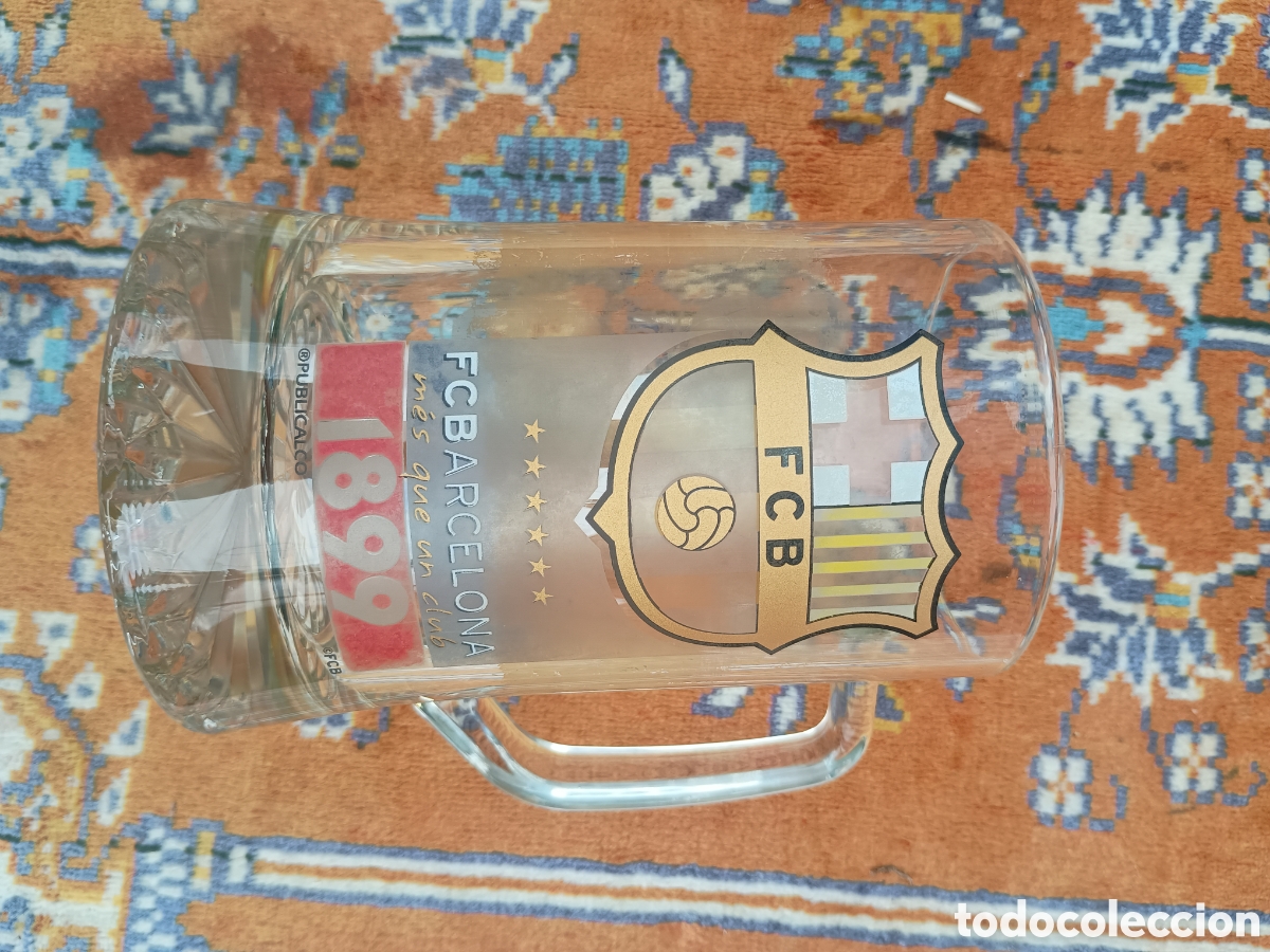 Coleccionismo deportivo: Jarra de cerveza Barcelona