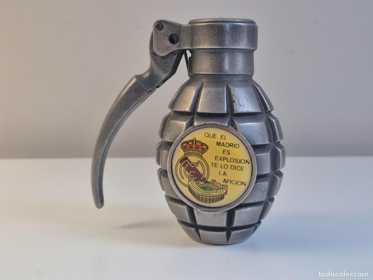 Coleccionismo deportivo: REAL MADRID MEMORABILIA GRANADA MECHERO DE METAL &rdquo; Que el Madrid es Afici&oacute;n te lo dice la Afici&oacute;n&rdquo;