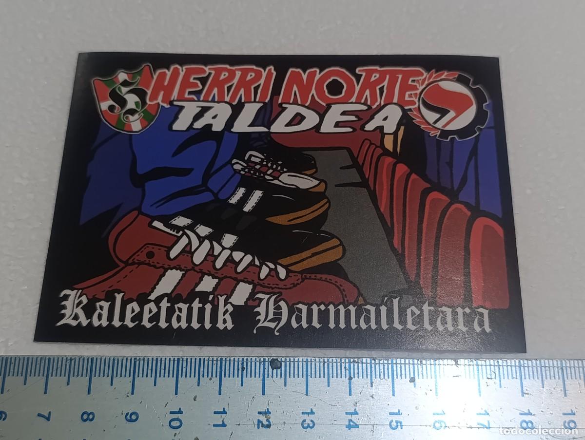 Coleccionismo deportivo: PEGATINA - HERRI NORTE TALDEA - ULTRAS DE ATHLETIC CLUB