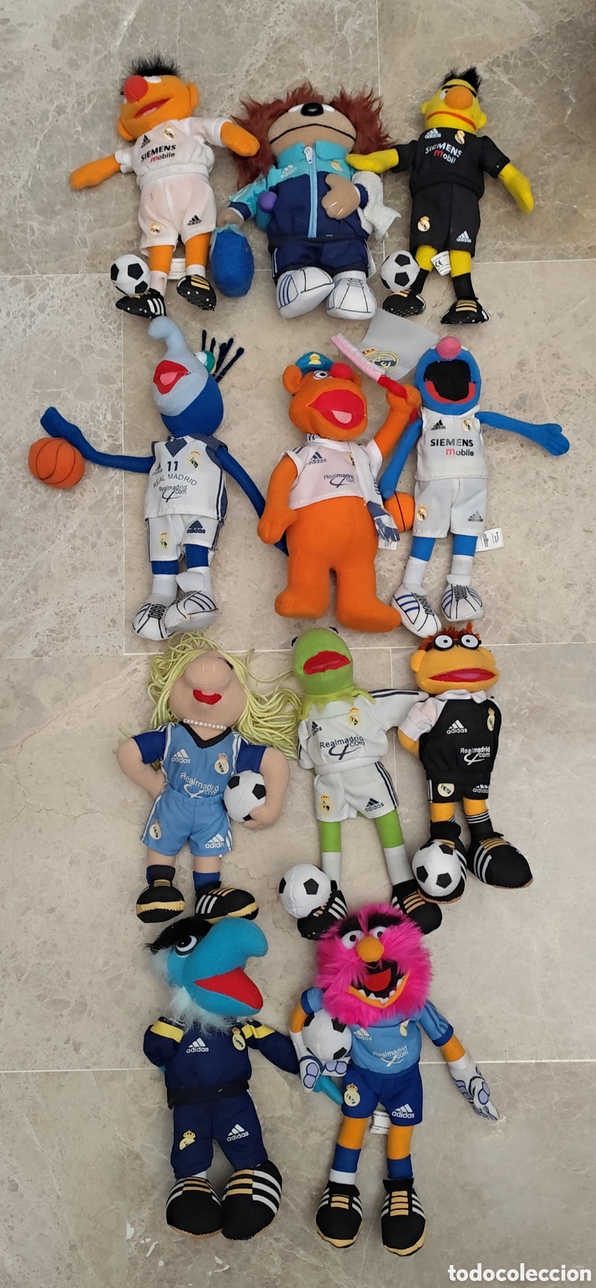 Coleccionismo deportivo: LOTE 11 PELUCHES TELE&Ntilde;ECOS REAL MADRID