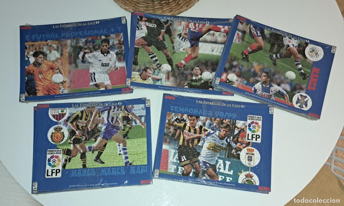 Coleccionismo deportivo: LAS ESTRELLAS DE LA LIGA - 19 PUZZLES - DIARIO MARCA - PRECINTADOS - DEL N&ordm; 2 AL N&ordm; 20