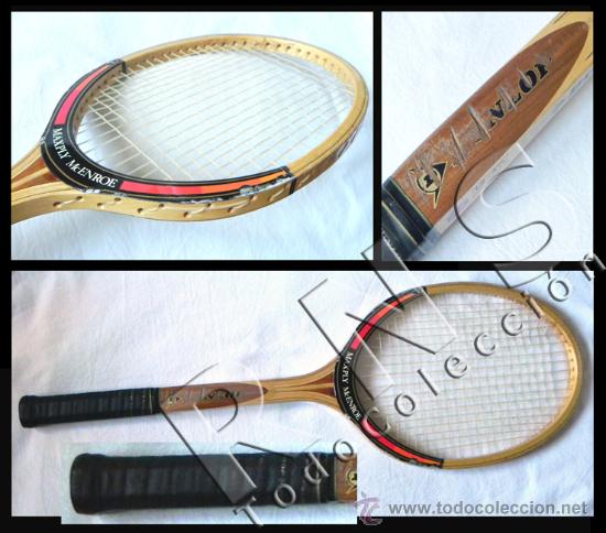Raquette De Tennis Vintage Dunlop Power Series John McEnroe - Avec Housse - Taiwan