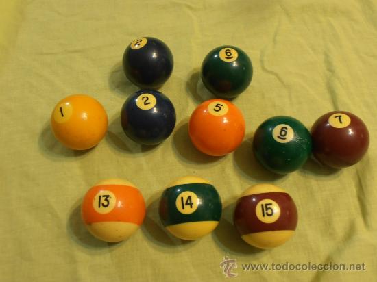 Coleccionismo deportivo: 7 bolas de billar - Foto 2