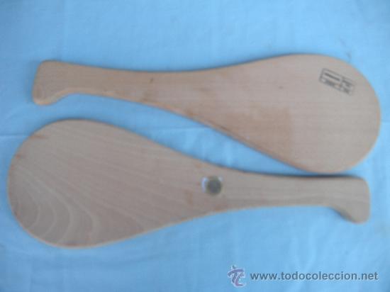 Coleccionismo deportivo: PALA DE FRONT&Oacute;N EN MADERA. LOTE DE 2 - Foto 3