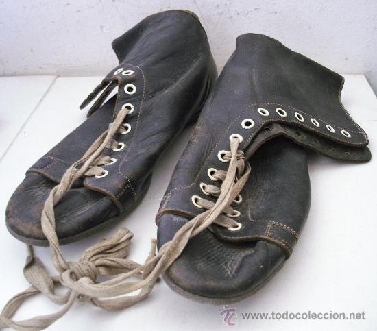 Antiguas botas de boxeo, de cuero (talla ingles - Vendido en Venta Directa  - 35365070
