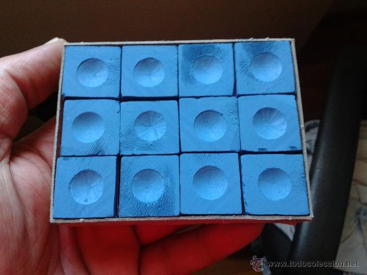 Coleccionismo deportivo: caja de tizas de billar MASTER - Foto 2