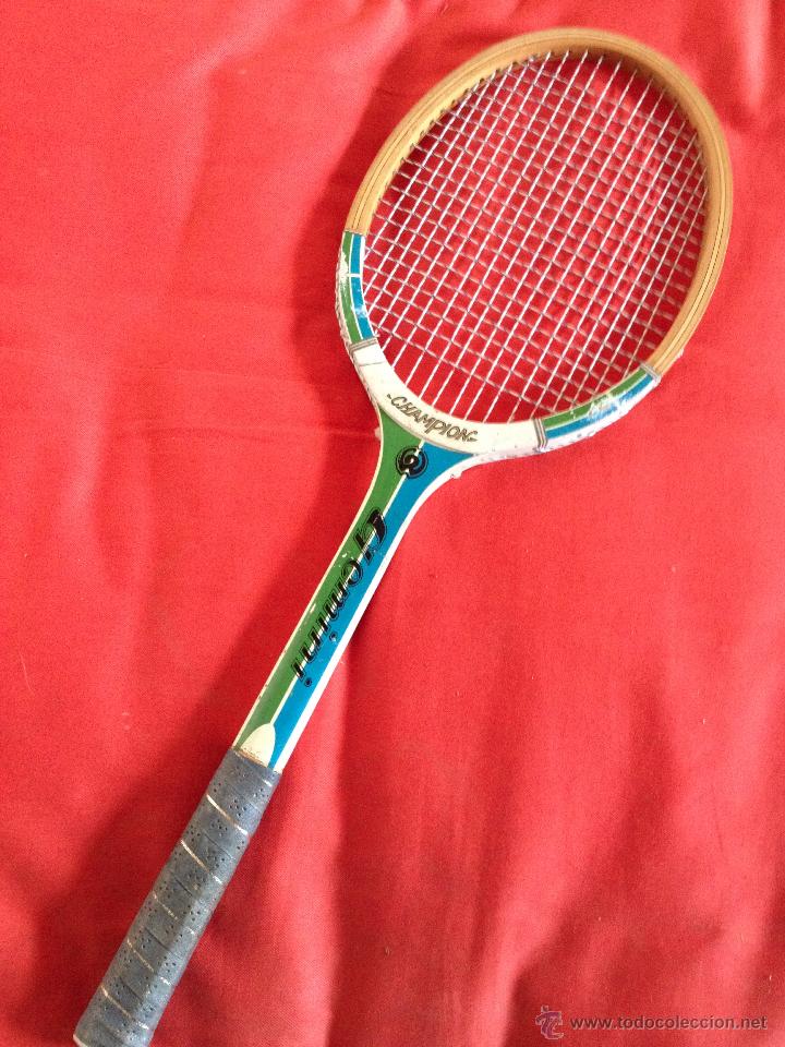 Collezionismo sportivo: Antigua Raqueta Tenis a&ntilde;os 70, marca Champion, modelo Gemini.  - VER FOTOS