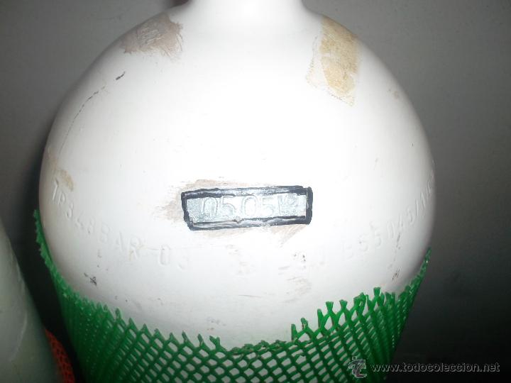 Coleccionismo deportivo: lote de 2 botellas de oxigeno para bucear - Foto 6