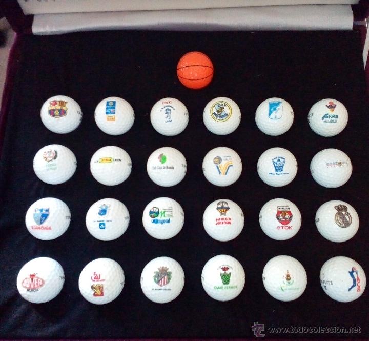 Collectionnisme sportif: Colecci&oacute;n bolas de golf equipos de liga baloncesto