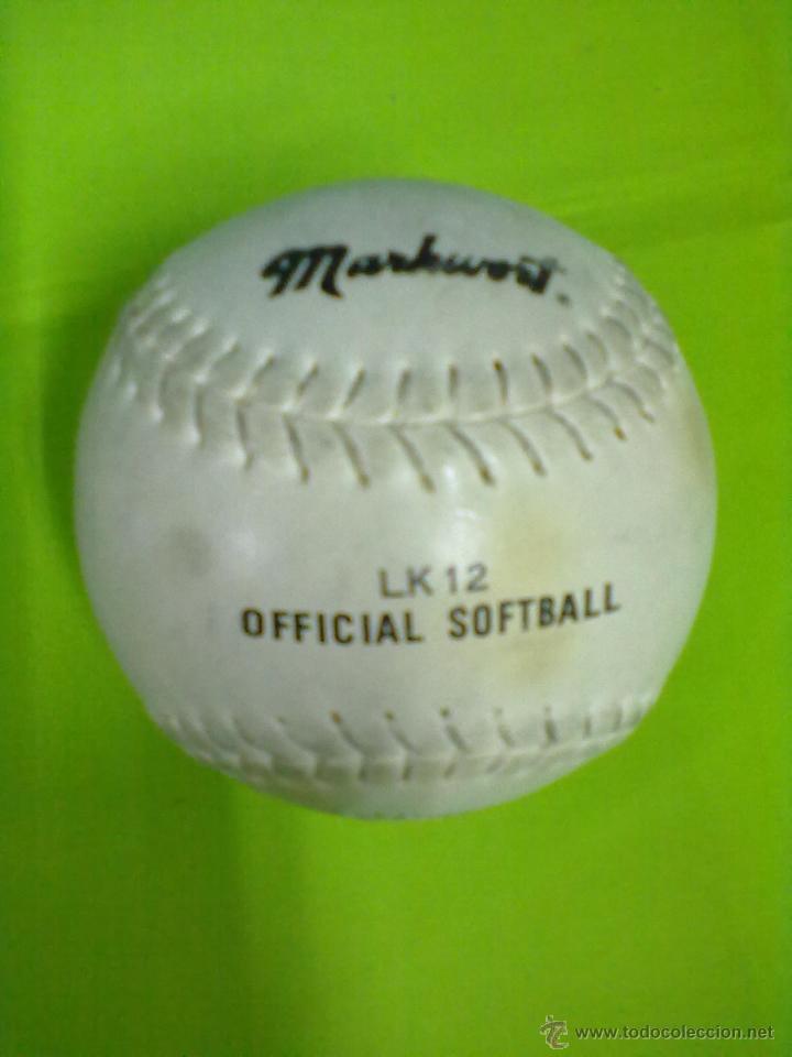 Coleccionismo deportivo: MARKWORT PELOTA CUERO OFFICIAL SOFTBALL