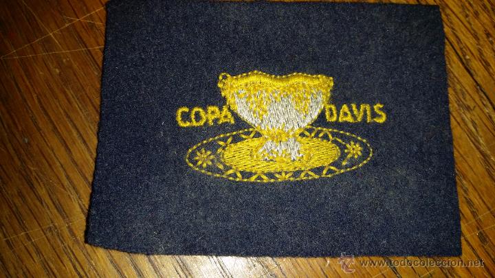 Coleccionismo deportivo: PARCHE BORDADO DE LA COPA DAVIS DE TENIS - Foto 1