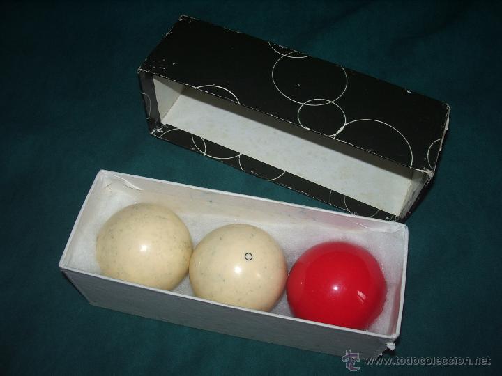Coleccionismo deportivo: Juego BOLAS de BILLAR. - Foto 4