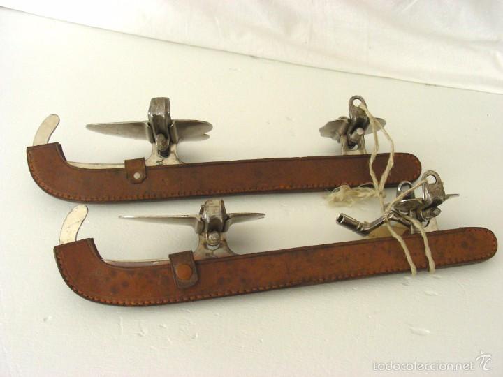 Coleccionismo deportivo: Patines de hielo ajustables, 1920 - Foto 4