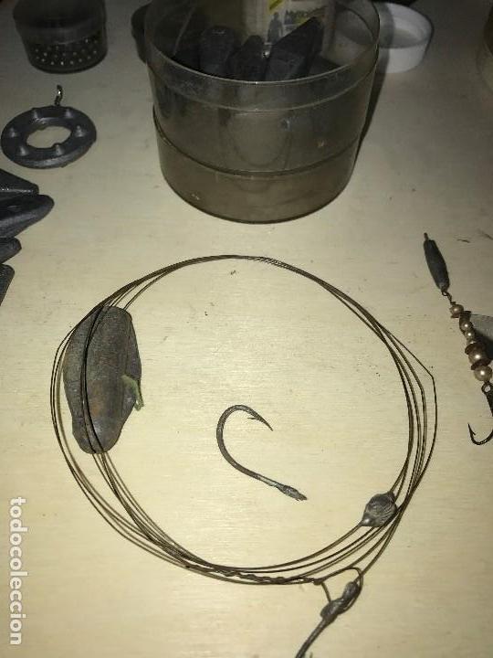 Coleccionismo deportivo: GRAN LOTE DE PESCA - PLOMOS BOYAS CABLES HILO - Foto 6