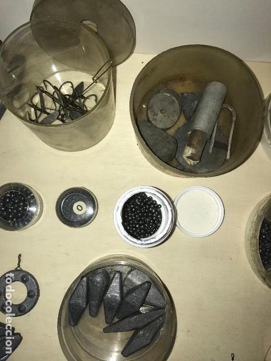 Coleccionismo deportivo: GRAN LOTE DE PESCA - PLOMOS BOYAS CABLES HILO - Foto 11