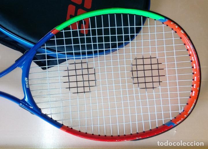 Coleccionismo deportivo: RAQUETA DE TENIS DSS CON FUNDA - Foto 2