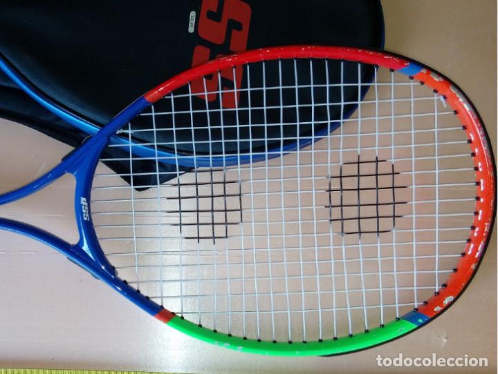 Coleccionismo deportivo: RAQUETA DE TENIS DSS CON FUNDA - Foto 4