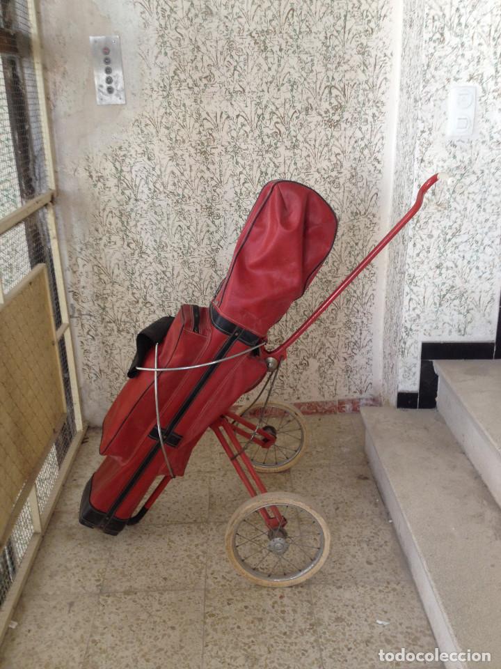Coleccionismo deportivo: CARRO Y BOLSA CON PALOS GOLF - Foto 3