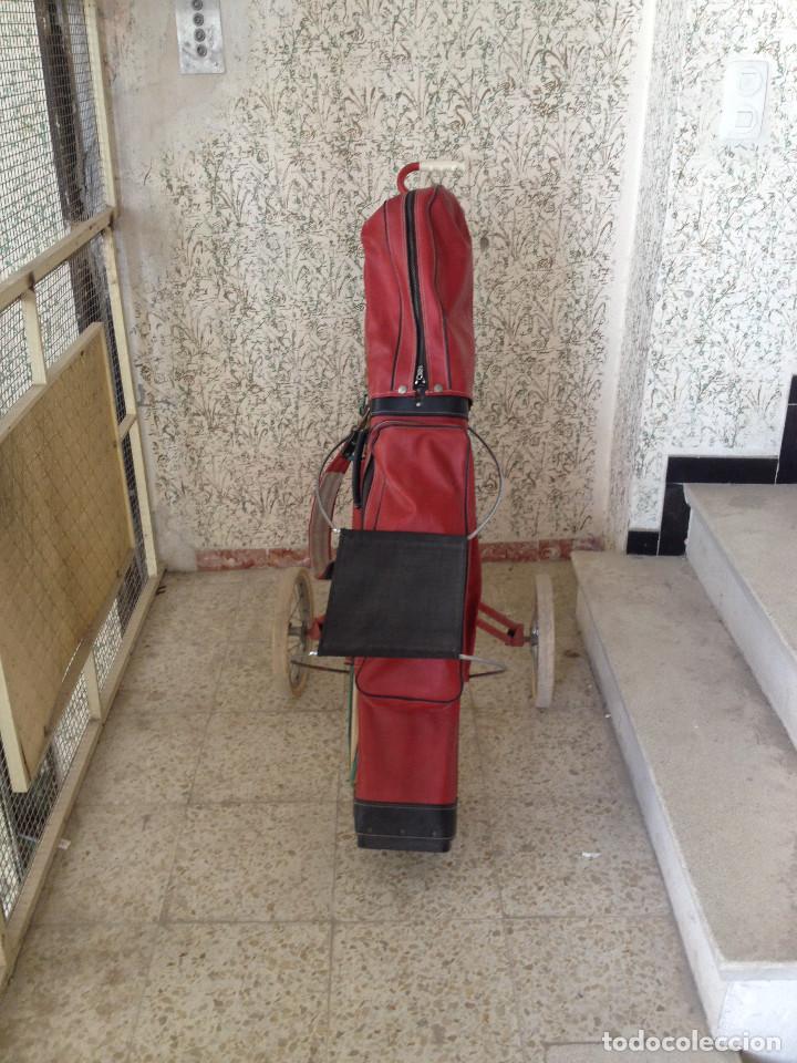 Coleccionismo deportivo: CARRO Y BOLSA CON PALOS GOLF - Foto 4