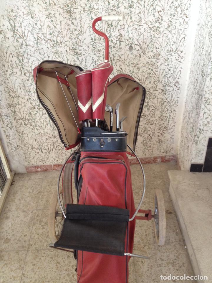 Coleccionismo deportivo: CARRO Y BOLSA CON PALOS GOLF - Foto 6
