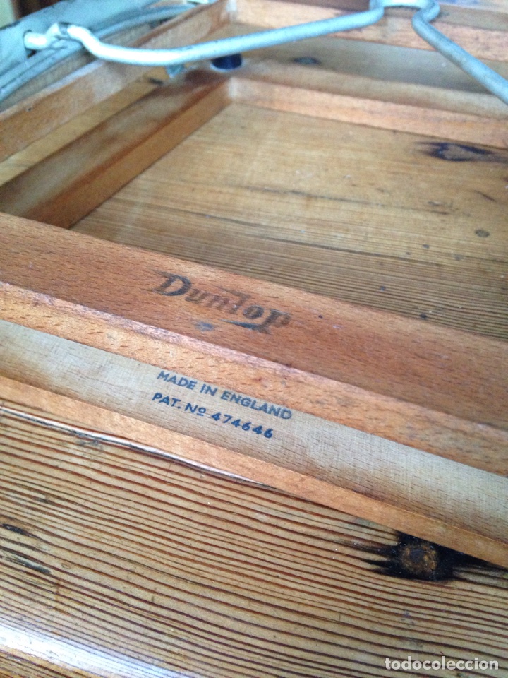 Coleccionismo deportivo: Tensor de madera dunlop - Foto 1