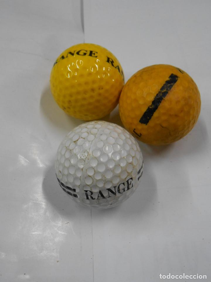 Coleccionismo deportivo: TRES PELOTAS DE MINIGOLF RANGE. Car22 - Foto 1