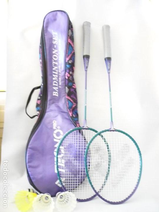 Coleccionismo deportivo: BADMITON-SET(PROFESIONAL) CON FUNDA. - Foto 1