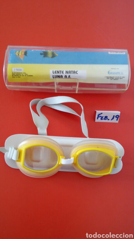 Coleccionismo deportivo: GAFAS NATACI&Oacute;N INFANTILES AMARILLAS.NUEVO EN CAJA 90S.