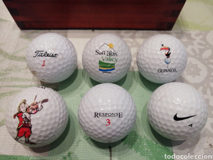 Collezionismo sportivo: Lote de seis pelotas de Golf diferentes