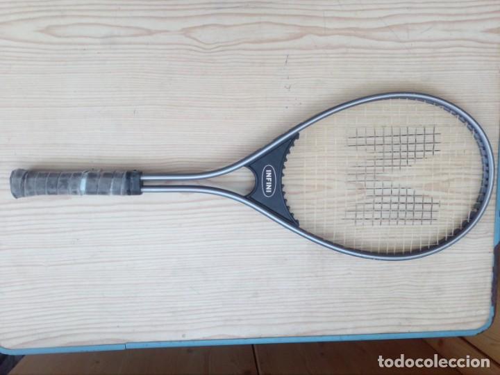 Coleccionismo deportivo: Raqueta De Tenis Infini Con Funda - Foto 1