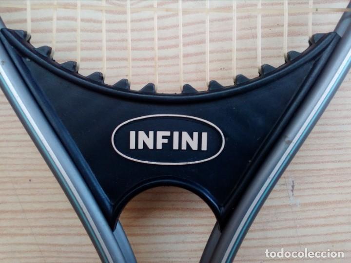 Coleccionismo deportivo: Raqueta De Tenis Infini Con Funda - Foto 2
