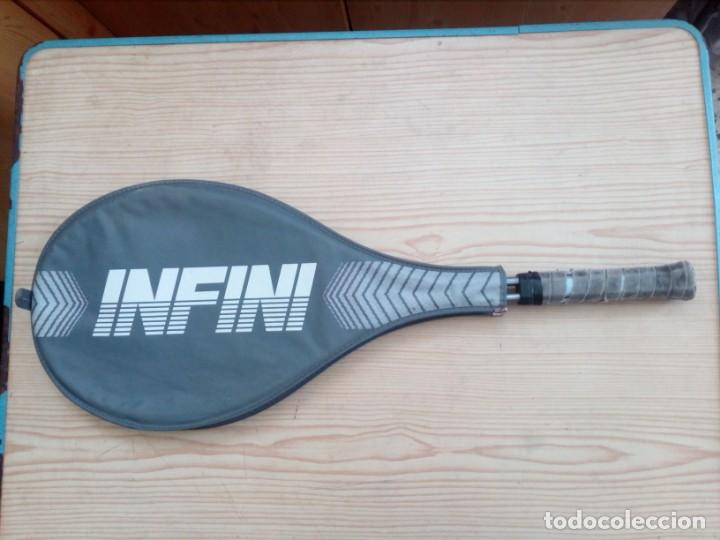 Coleccionismo deportivo: Raqueta De Tenis Infini Con Funda - Foto 3