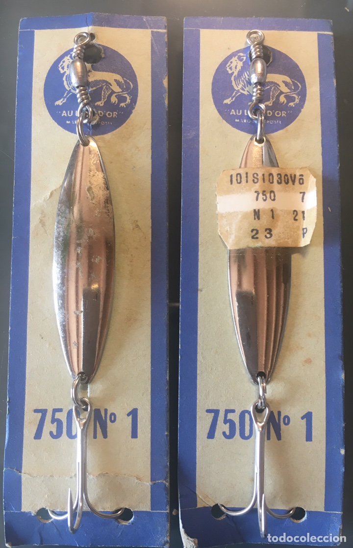 Collectionnisme sportif: ANTIGUOS ANZUELOS DE PESCA MARCA AU LION D'OR N&ordm;1