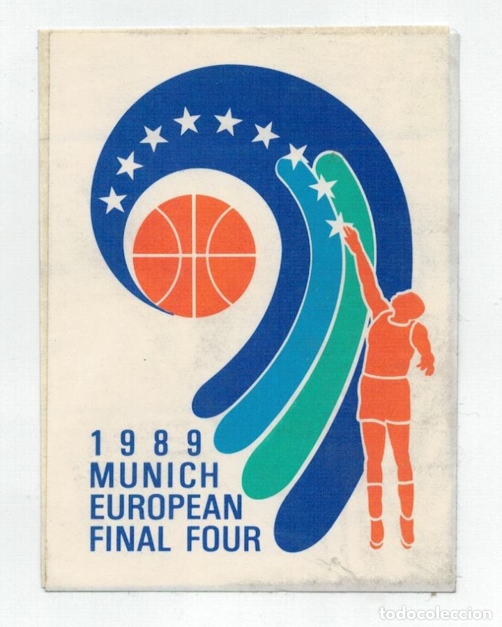 Coleccionismo deportivo: ADHESIVO. FINAL FOUR . MUNICH 1989 - Foto 1