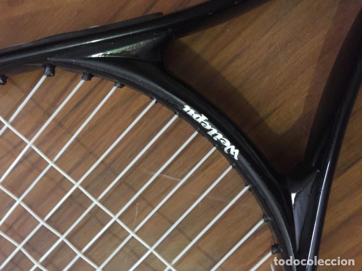 Coleccionismo deportivo: RAQUETA WEILEPU Y FUNDA - Foto 2