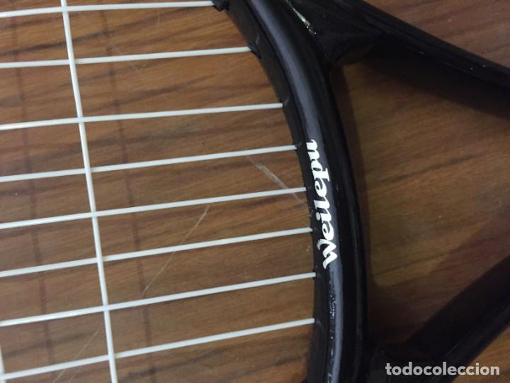Coleccionismo deportivo: RAQUETA WEILEPU Y FUNDA - Foto 3