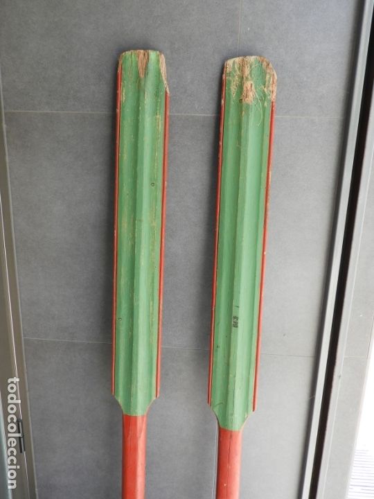 Coleccionismo deportivo: REMOS ANTIGUOS DE MADERA - Foto 2