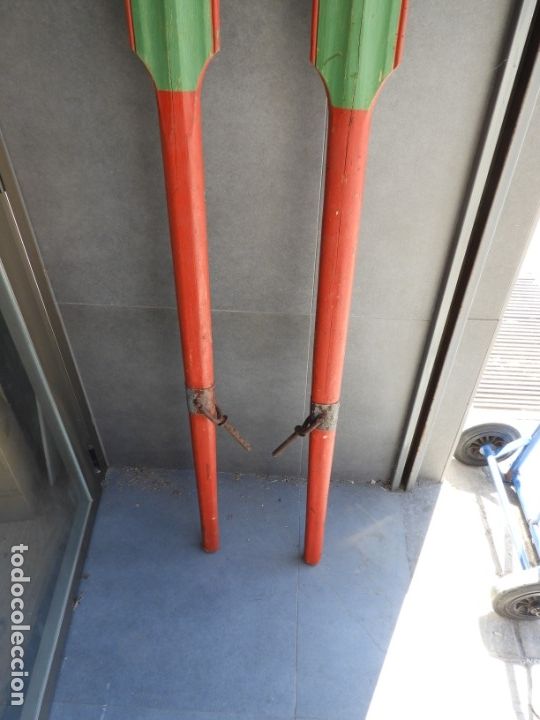 Coleccionismo deportivo: REMOS ANTIGUOS DE MADERA - Foto 3