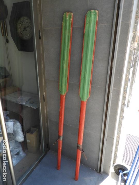 Coleccionismo deportivo: REMOS ANTIGUOS DE MADERA - Foto 4