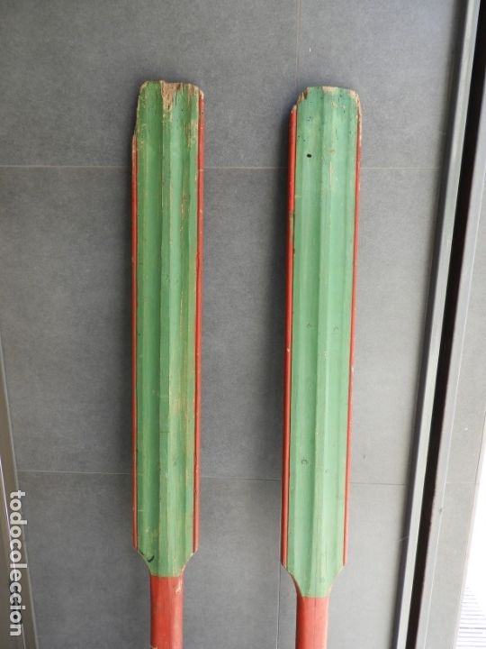 Coleccionismo deportivo: REMOS ANTIGUOS DE MADERA - Foto 5