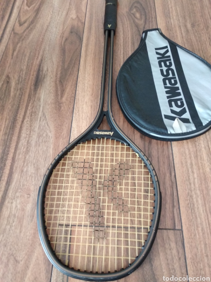 Coleccionismo deportivo: Raqueta squash kawasaki. con funda - Foto 7