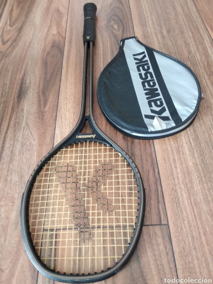 Coleccionismo deportivo: Raqueta squash kawasaki. con funda - Foto 8