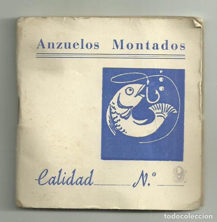 Collezionismo sportivo: PAQUETE CON 9 ANZUELOS MONTADOS N&ordm; 9. INDUSTRIAL BOLSERA. BARCELONA