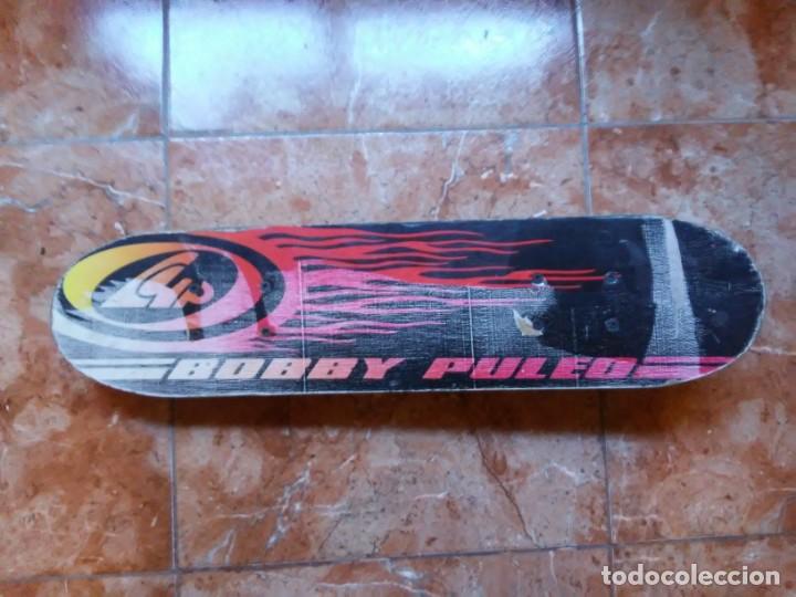 Coleccionismo deportivo: Peque&ntilde;a tabla de skate Bobby Pulled Incompleta para restaurar - Foto 6