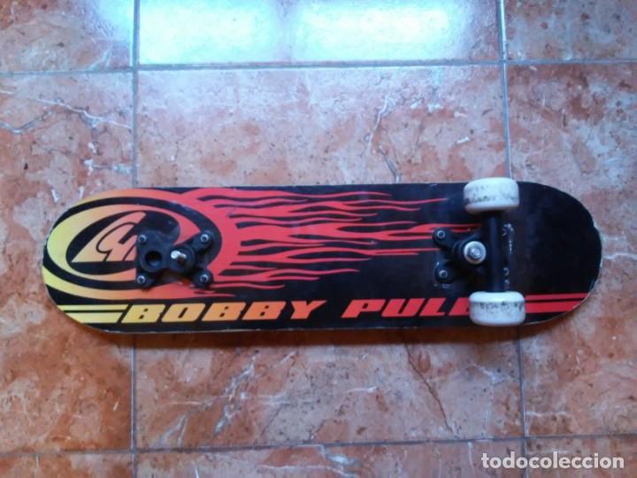 Coleccionismo deportivo: Peque&ntilde;a tabla de skate Bobby Pulled Incompleta para restaurar - Foto 8