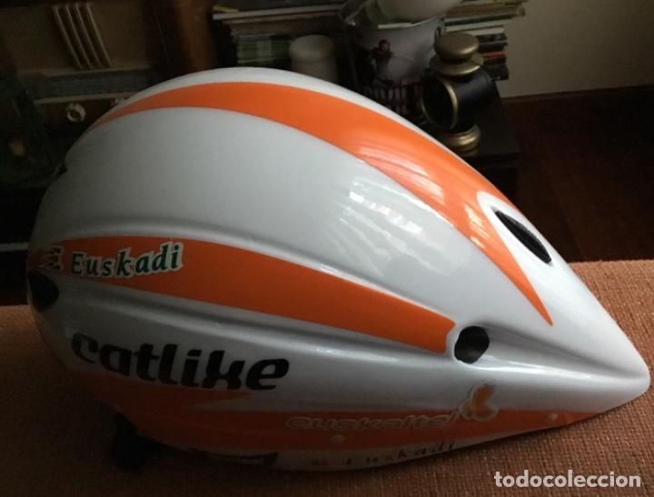 Coleccionismo deportivo: Casco ciclismo contrareloj - Foto 3