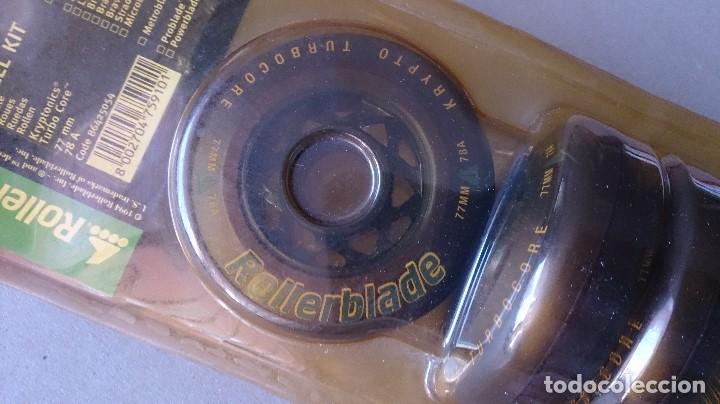 Coleccionismo deportivo: RUEDAS PATINES ROLLERBLADE 77MM 78A - Foto 2