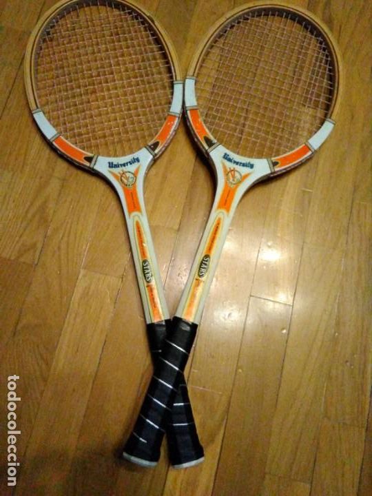 Collectionnisme sportif: Pareja raquetas UNIVERSITY STARS a&ntilde;os 70