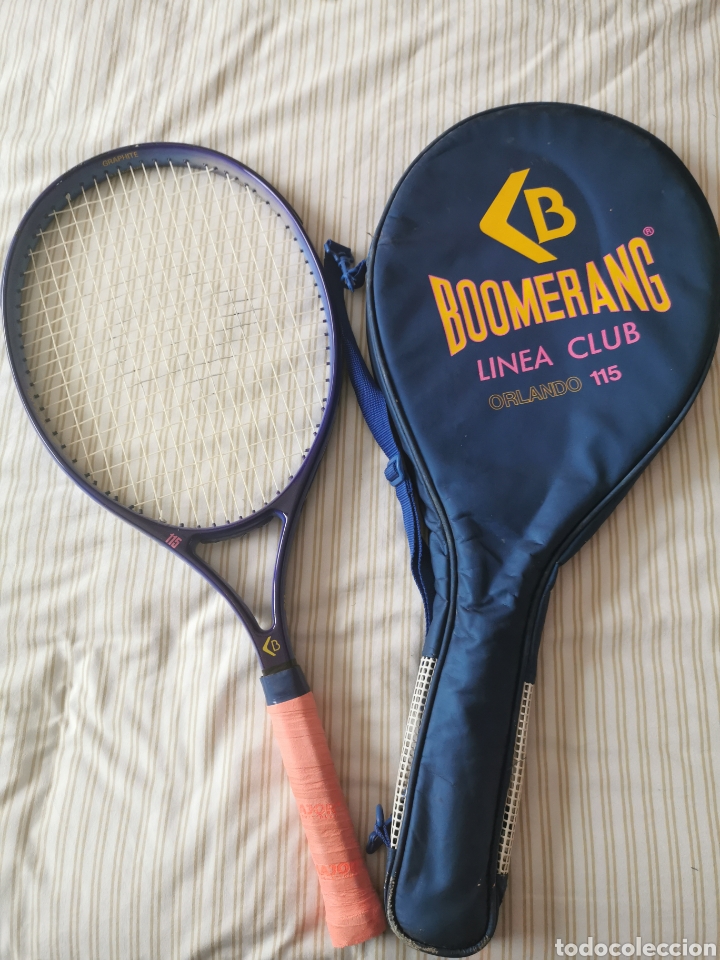 Coleccionismo deportivo: Raqueta y funda boomerang l&iacute;nea club Orlando 115